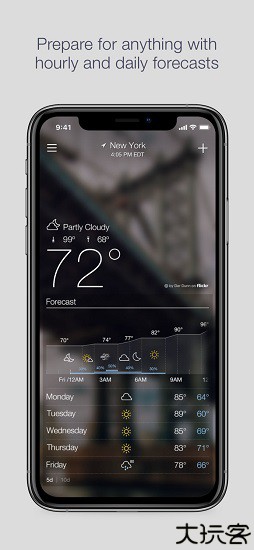 雅虎天气app