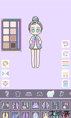 彩虹女生装扮