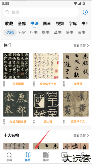 以观书法
