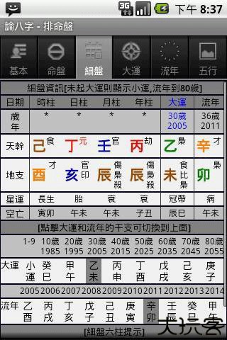 论八字