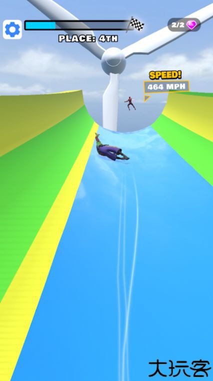 水上滑梯飞行挑战