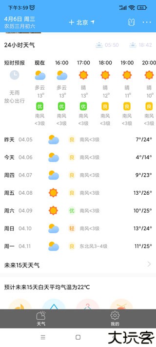 清新天气预报