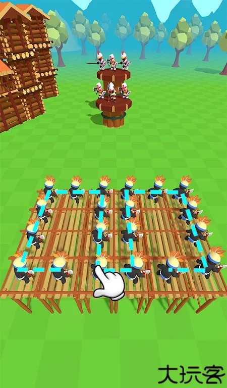 弓箭手团结射击