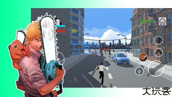 电锯人大战僵尸