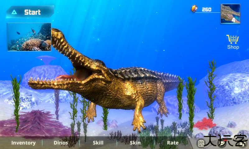 海底巨鳄模拟器