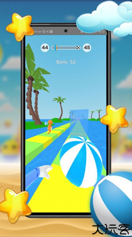 笑脸球滚动冲刺