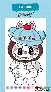 拉布布数字填色