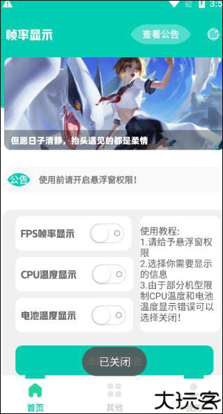 帧率显示器悬浮窗版