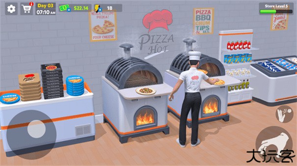 披萨店模拟3D