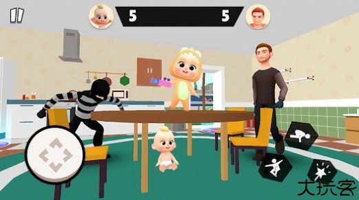 恶作剧小偷狩猎和寻找