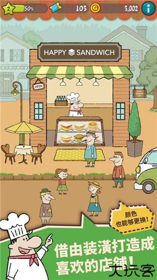 快乐三明治咖啡店