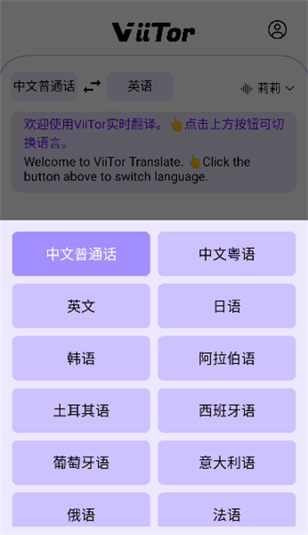 viitor实时翻译