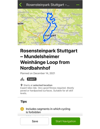 Komoot地图