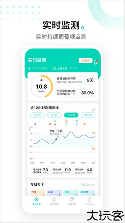 硅基动感动态血糖仪