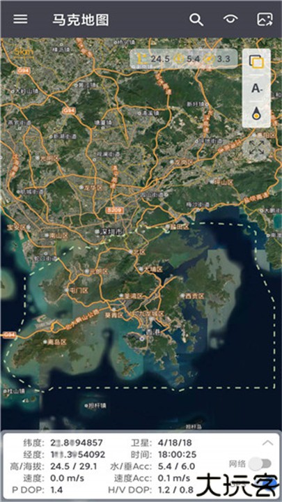 马克地图高清卫星地图