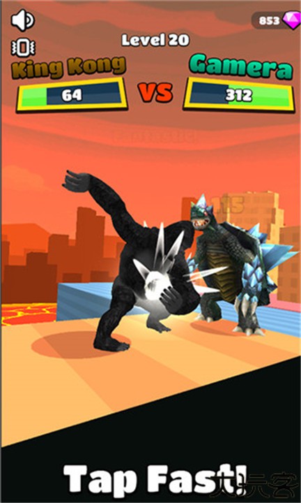 怪物向前冲小游戏