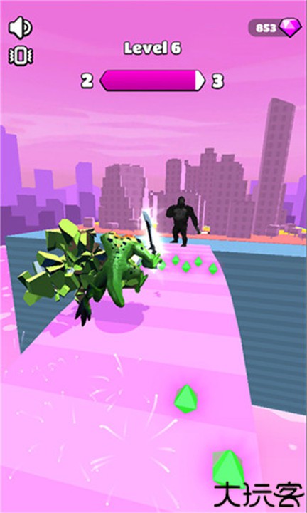 怪物向前冲小游戏