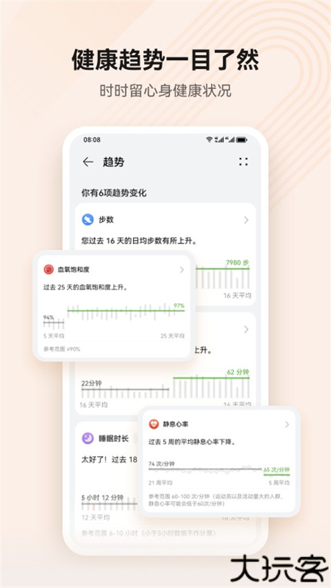 华为运动健康计步器