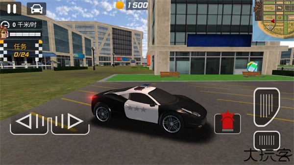 城市追击赛警车自由驾驶