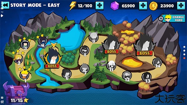 火柴人忍者忍者格斗中文版