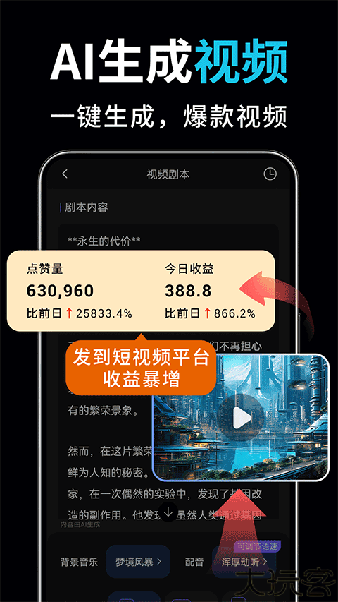 AI视频绘图写作精灵手机版