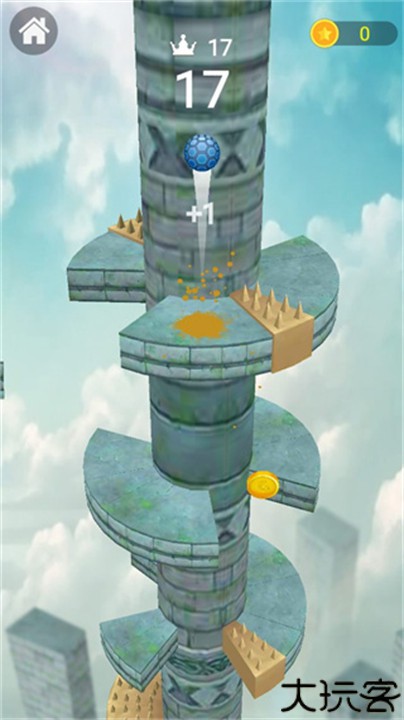 球球跳到底游戏