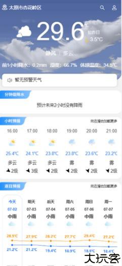 晋享天气查询预报