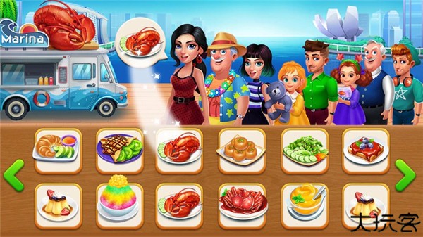 烹饪卡车食品卡车游戏