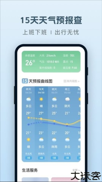 纯净天气预报软件