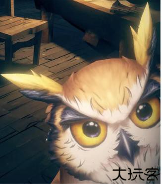 猫头鹰和灯塔木雕图鉴