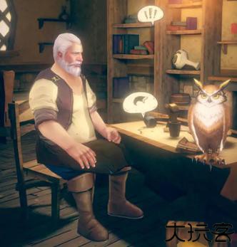 猫头鹰和灯塔木雕图鉴