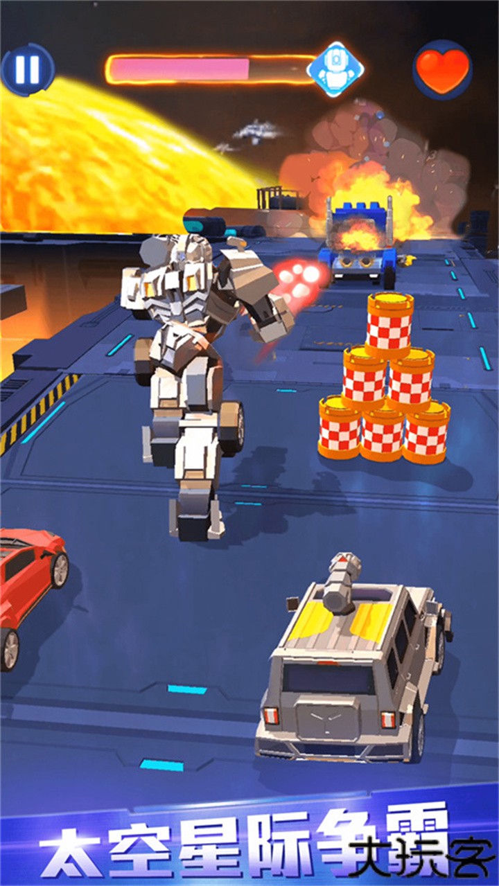 手游汽车人变形热血赛车