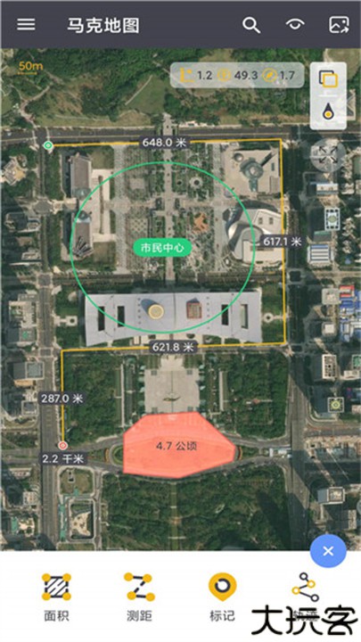 马克地图高清卫星地图