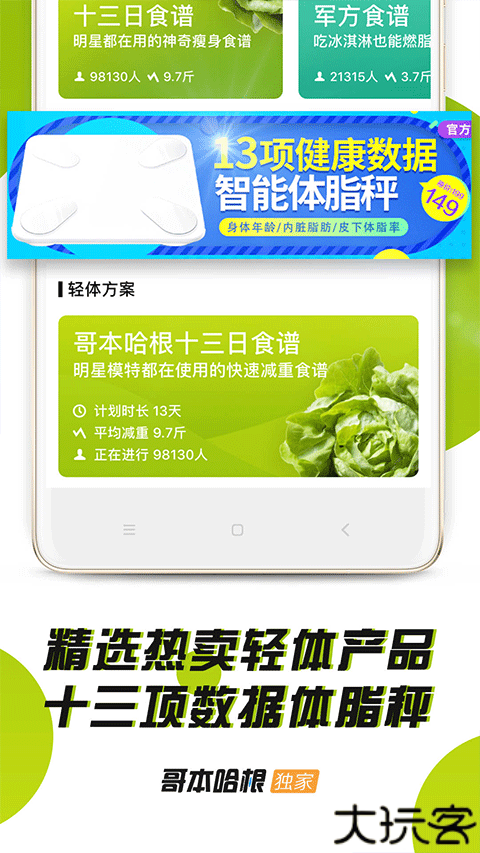 哥本哈根减肥法食谱13天食谱