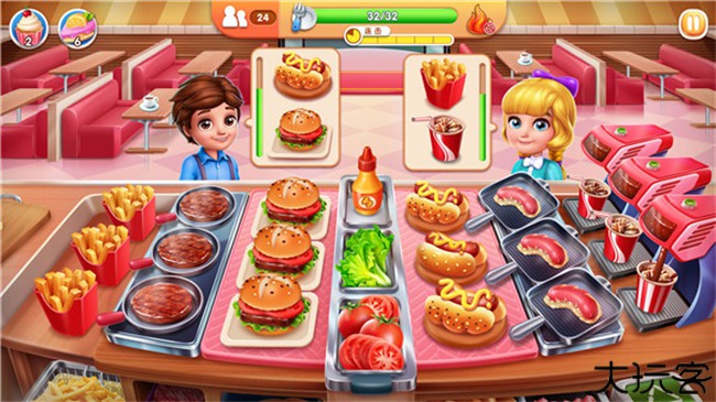 风味美食街游戏
