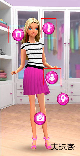 芭比时尚衣橱套装