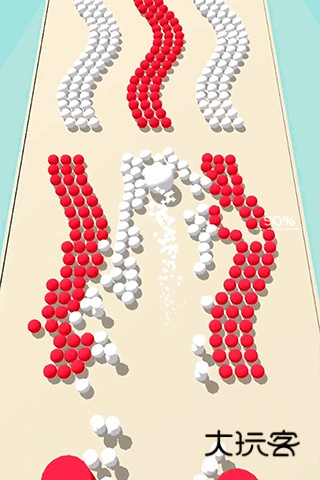 彩色躲避球球3D