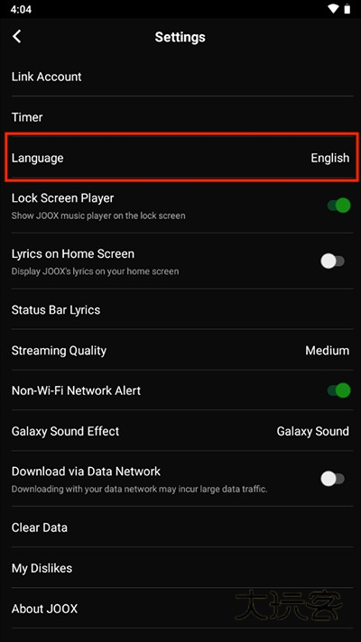 joox音乐怎么设置成中文版?3