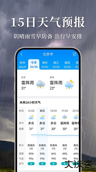 准雨天气