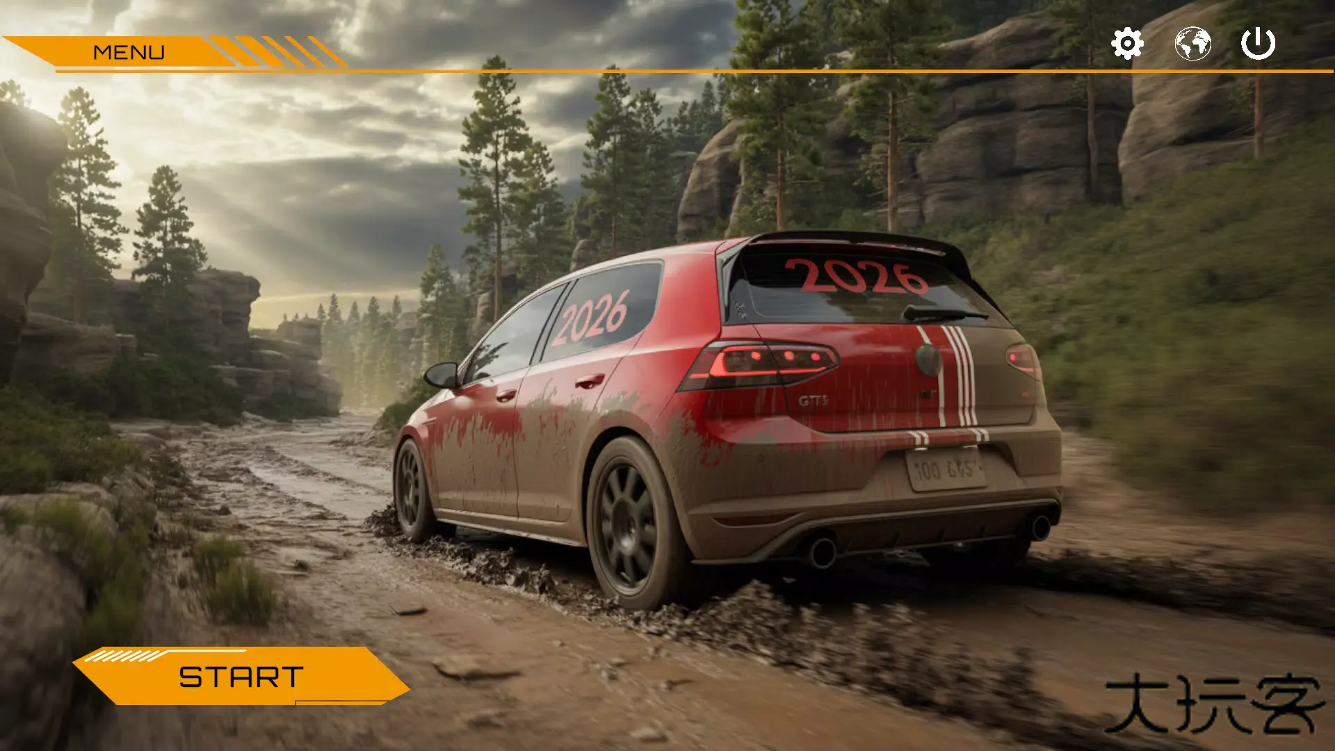 高尔夫GTI泥地越野