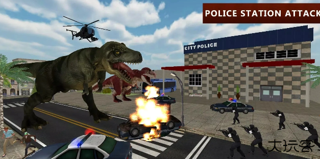 恐龙模拟器城市攻击