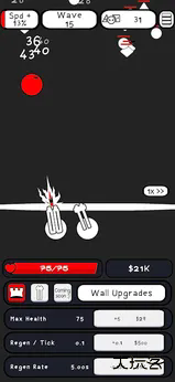 红线：放置前线