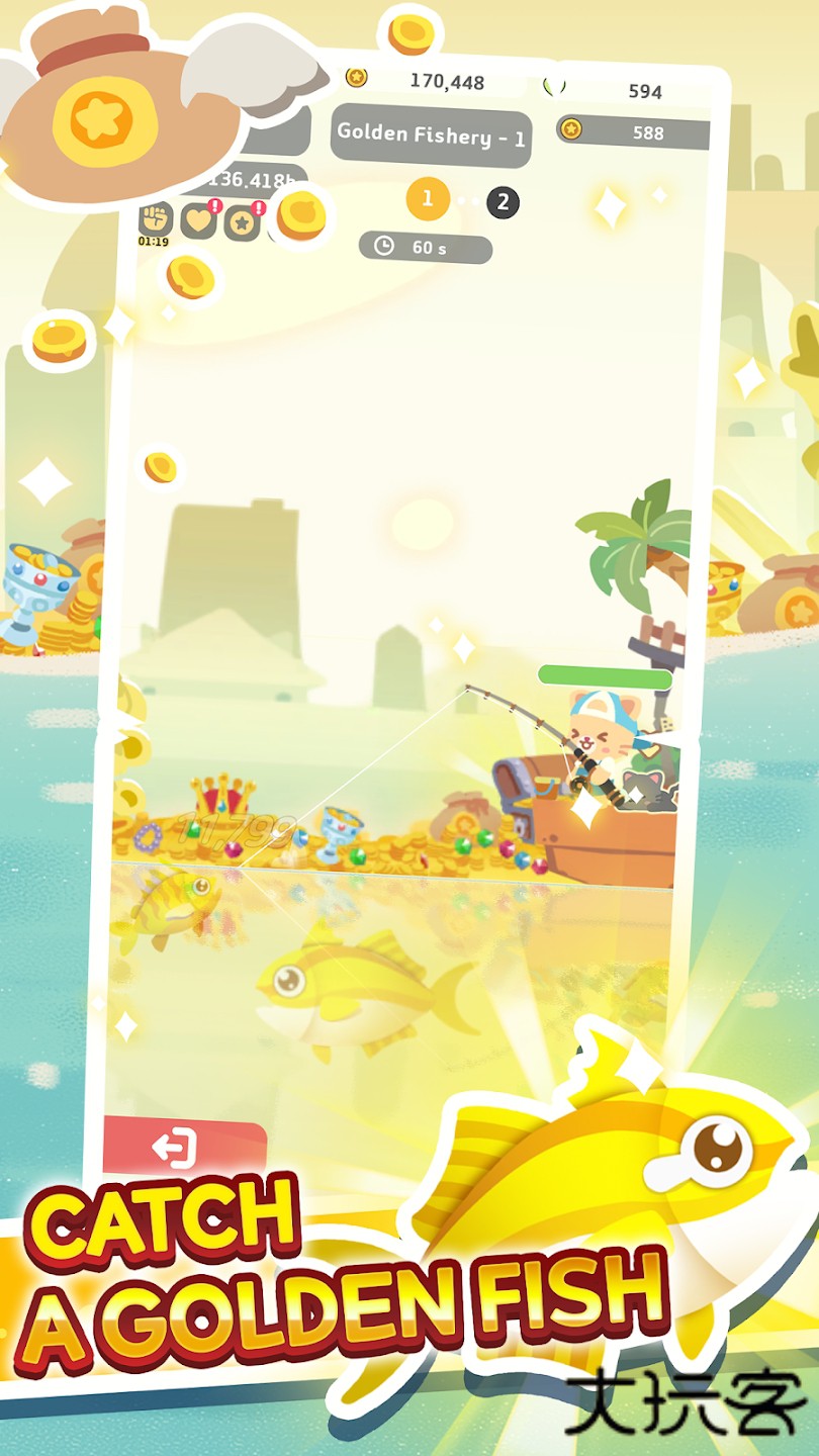 闲置钓鱼蔚蓝无限货币下载 v1.0.1