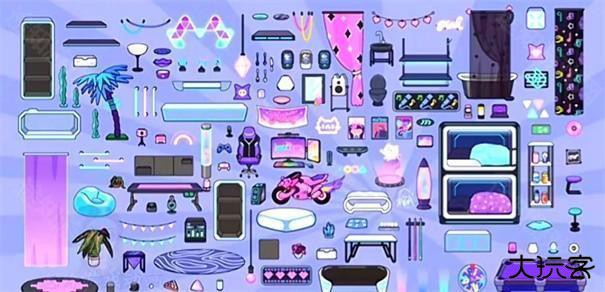 米加小镇赛博朋克风无广告