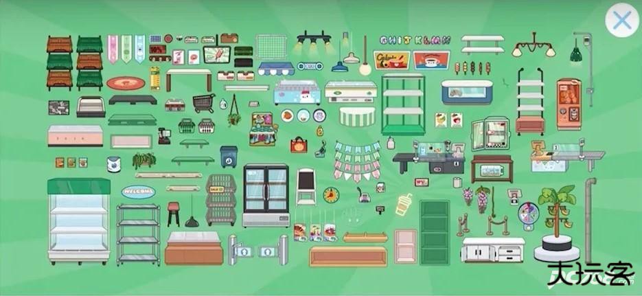 米加小镇世界生日家具包