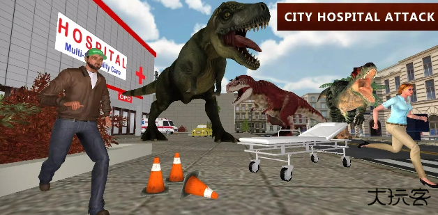 恐龙模拟器城市攻击
