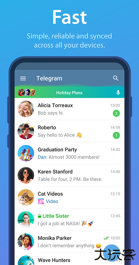 Telegram软件免费下载下载 v12.0.1