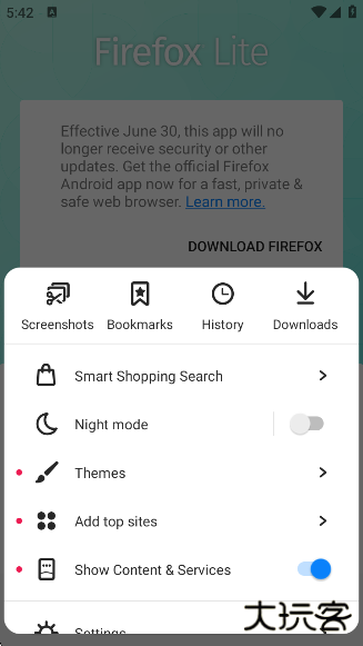 火狐浏览器精简版中文版最新版(Firefox Lite)