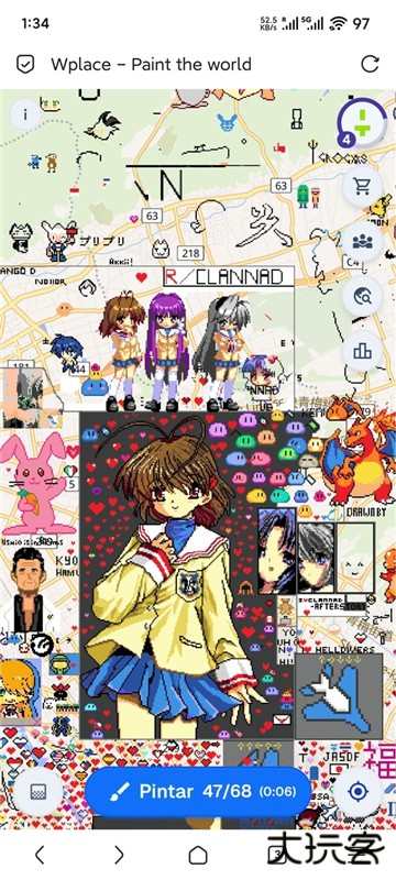 世界地图涂鸦像素画wplace下载下载 v6.0.0