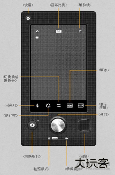 ProCCD复古相机相机界面